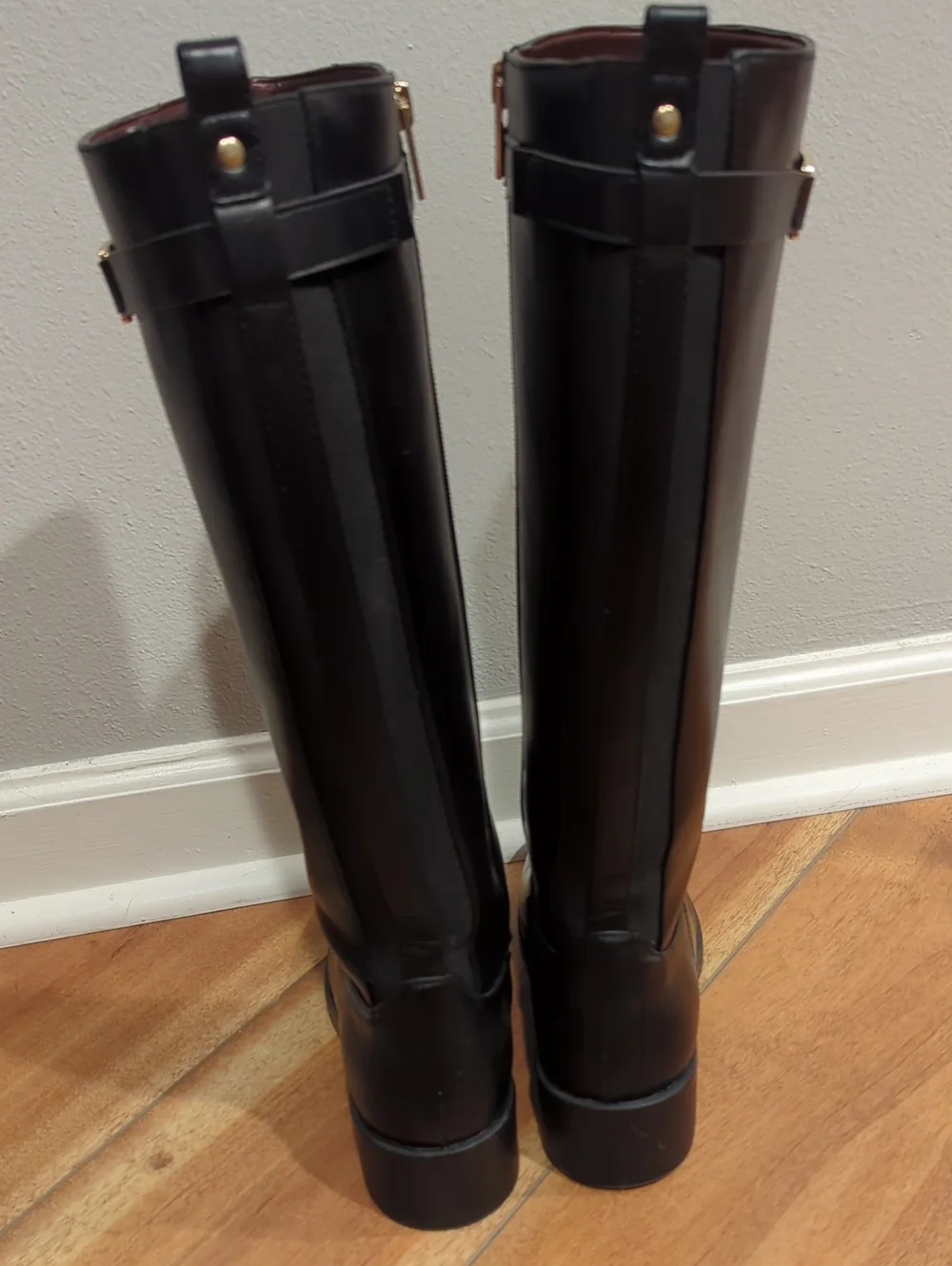 Tommy Hilfiger Iviann High Shaft Riding Boots Black